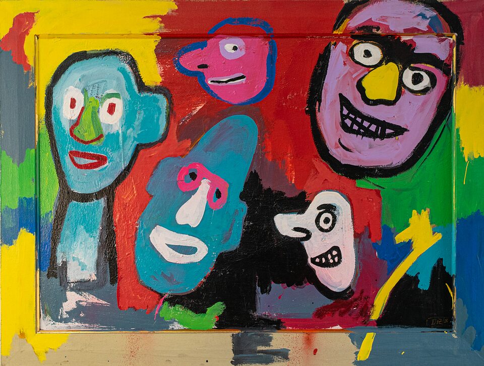 Barullo mental, técnica mixta, 40 x 60 cm, de Meyi Diz